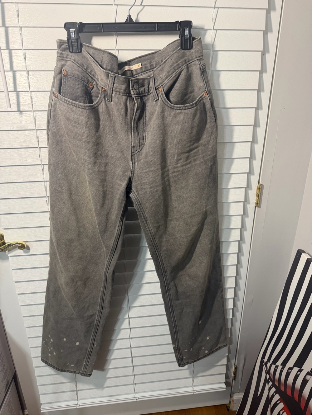 Levi's women’s brown Gray Straight-Leg Jeans